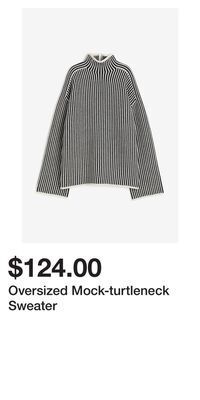 H&M Oversized mock-turtleneck sweater offer