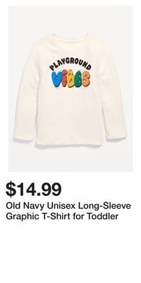 Old Navy Old navy unisex long-sleeve graphic t-shirt for toddler offer