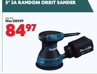 Home Hardware 5 3a random orbit sander offer
