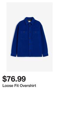 H&M Loose fit overshirt offer