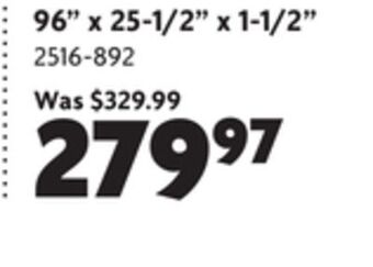 Home Hardware 96 x 25-1/2 x 1-1/2 acacia wood countertop offer