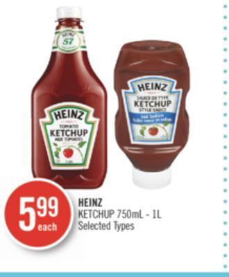 Shoppers Drug Mart Heinz ketchup offer