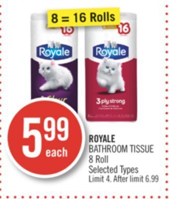 Shoppers Drug Mart Royale bathroom tissue offer