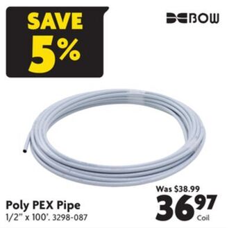 Home Hardware Poly pex pipe offer