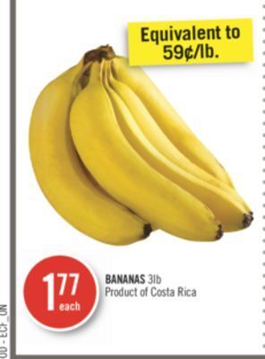 Shoppers Drug Mart Bananas offer