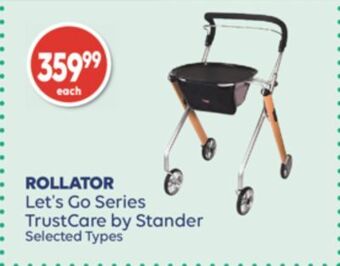 Shoppers Drug Mart Rollator let's go series trustcare by stander offer