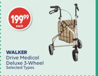 Shoppers Drug Mart Walker drive medical deluxe 3-wheel offer