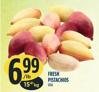 Marché Adonis Fresh pistachios offer