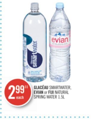 Shoppers Drug Mart Glacéau smartwater, evian or fiji natural spring water offer