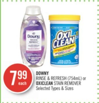 Shoppers Drug Mart Downy rinse & refresh or oxiclean stain remover offer