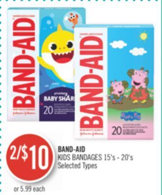 Shoppers Drug Mart Band-aid kids bandages offer