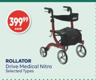 Wellwise by Shoppers Rollator drive medical nitro offer