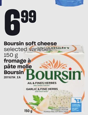 Independent City Market Fromage à pâte molle boursin, 150 g offer