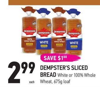 Coppa's Fresh Market Dempster's sliced bread offer