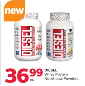 Rexall Diesel whey protein nutritional powders offer