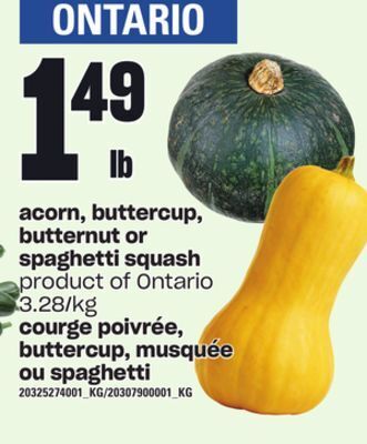 Independent City Market Courge poivrée, buttercup, musquée ou spaghetti offer