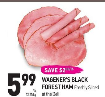 Coppa's Fresh Market Wagener's black forest ham offer