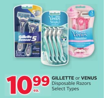 Rexall Gillette or venus disposable razors offer
