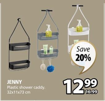 JYSK Jenny plastic shower caddy offer