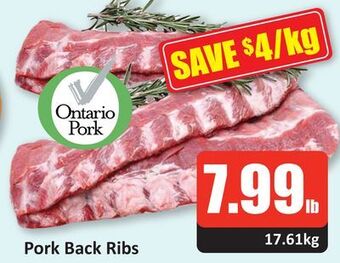 Starsky Pork back ribs offer