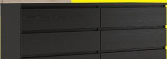 JYSK York black 6-drawer offer