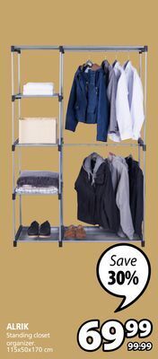 JYSK Alrik standing closet organizer offer