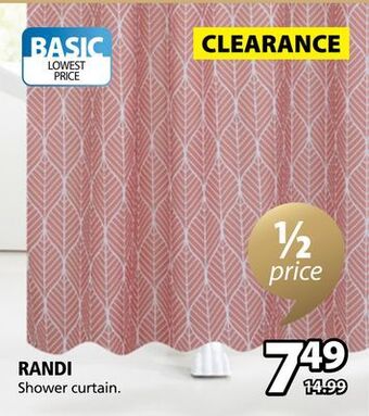 JYSK Randi shower curtain offer