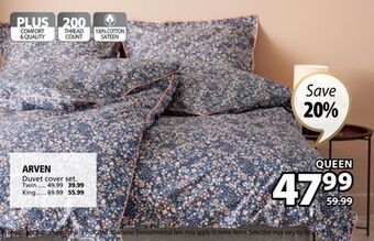 JYSK Arven duvet cover set offer