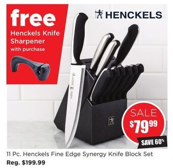 Kitchen Stuff Plus 11 pc. henckels fine edge synergy knife block set offer