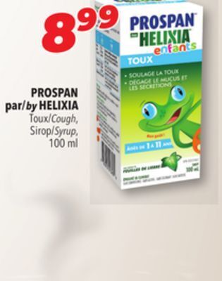 Familiprix Prospan helixia cough, syrup offer