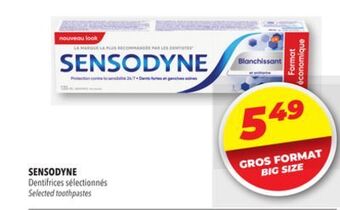 Familiprix Sensodyne selected toothpastes offer