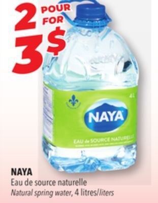 Familiprix Naya natural spring water offer