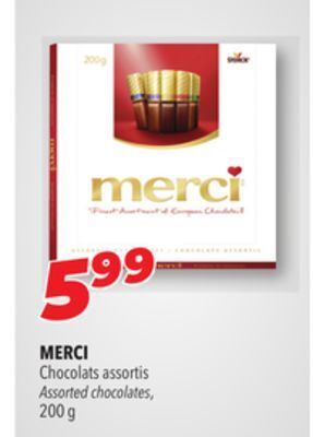 Familiprix Merci assorted chocolate offer