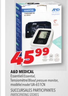 Familiprix A & d medical essential blood pressure model offer