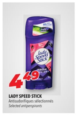 Familiprix Lady speed stick selected antiperspirants offer