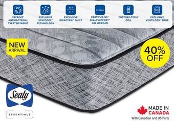 Leon's Sealy mya plush double mattress offer