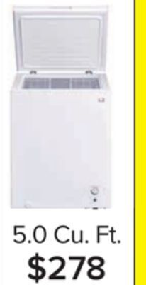 Leon's L2 white chest freezer (5.0 cu. ft.) - lrc05m2awwc offer