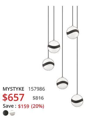 Multi Luminaire Mystyke chandelier offer