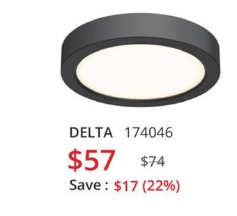 Multi Luminaire Delta flush mount offer