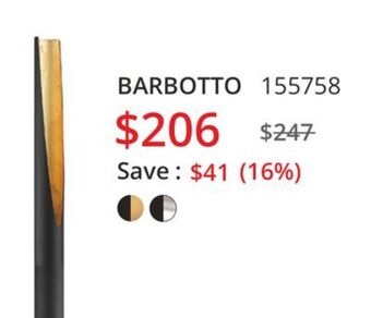 Multi Luminaire Barbotto floor lamp offer