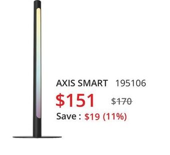 Multi Luminaire Axis smart table lamp offer