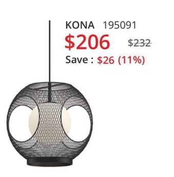 Multi Luminaire Outdoor ceiling light kona offer