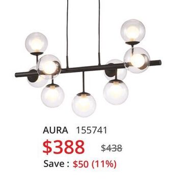 Multi Luminaire Aura chandelier offer