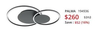 Palma flush mount
