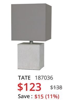 Multi Luminaire Tate table lamp offer