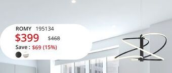 Multi Luminaire Romy pendant offer