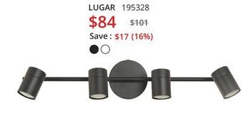 Multi Luminaire Lugar track lighting offer