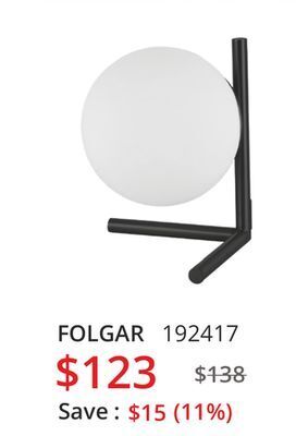 Multi Luminaire Folgar table lamp offer