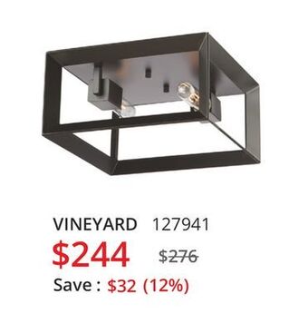 Multi Luminaire Vineyard flush mount offer