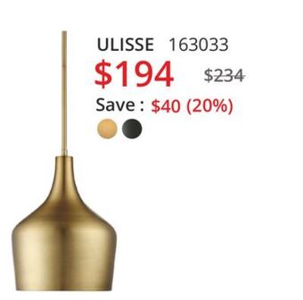 Multi Luminaire Ulisse single pendant offer